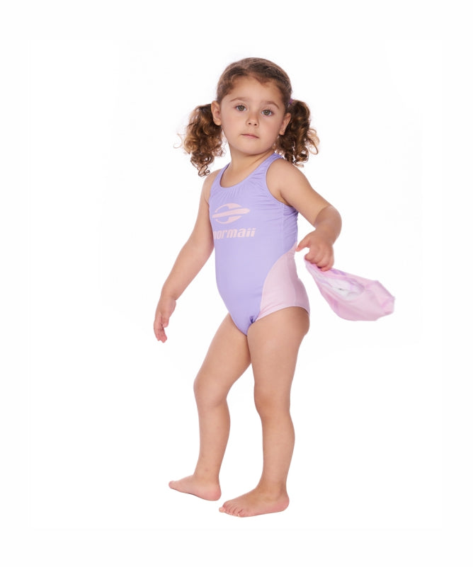 Baby Girl Body Swimsuit 1 to 3 Years Old Baby Swimming Cutouts Mormaii II