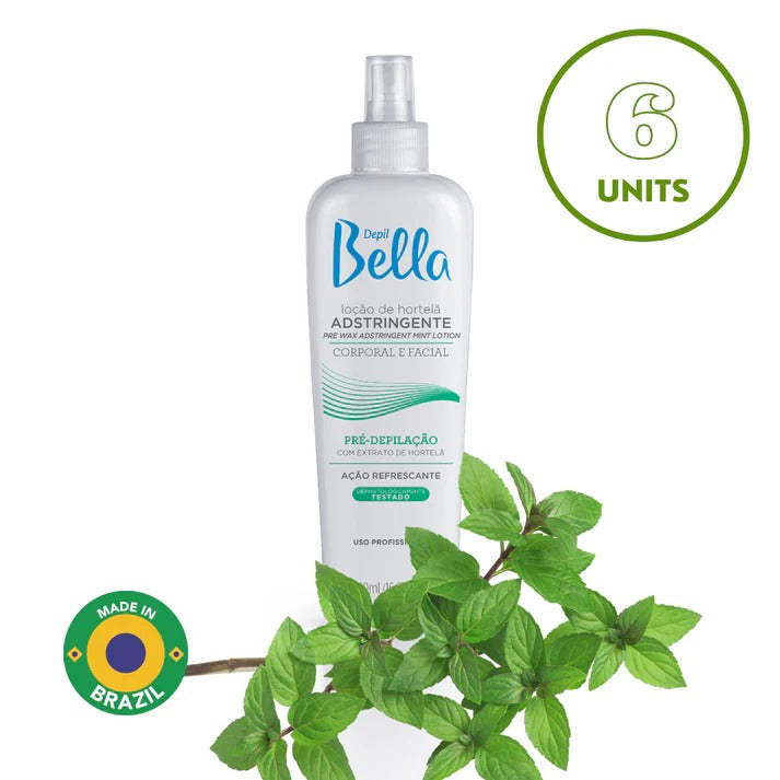 Depil Bella Pre Waxing Astringent Lotion with Mint Extract 500ml