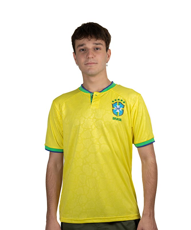 Men's Brazil Jersey – Yellow, Breathable & Comfortable Sportswear